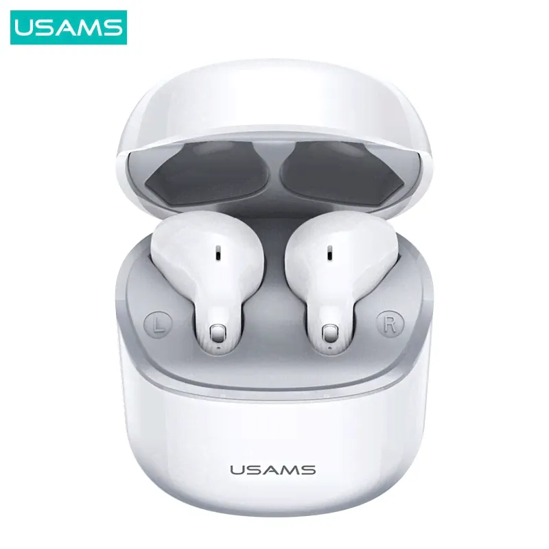 USAMS TWS 5.0 Bluetooth Headphones Wireless Stereo Earbuds 14.2mm Dynamic Headphones HiFi Earbuds For Android IOS Smartphones-0