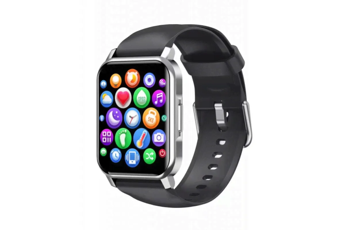 Часы Smart RUNGO W5 с функцией подключения TWS гарнитуры черные-1